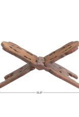 Creative Co-Op Walnut Wood Folding Book Holder