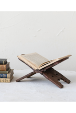 Creative Co-Op Walnut Wood Folding Book Holder