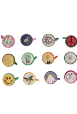 Creative Co-Op Embroidered Felt Tape Measure