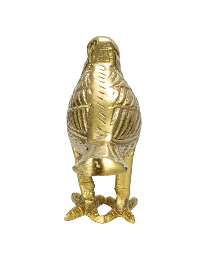 Creative Co-Op Gold Finish Metal Bird