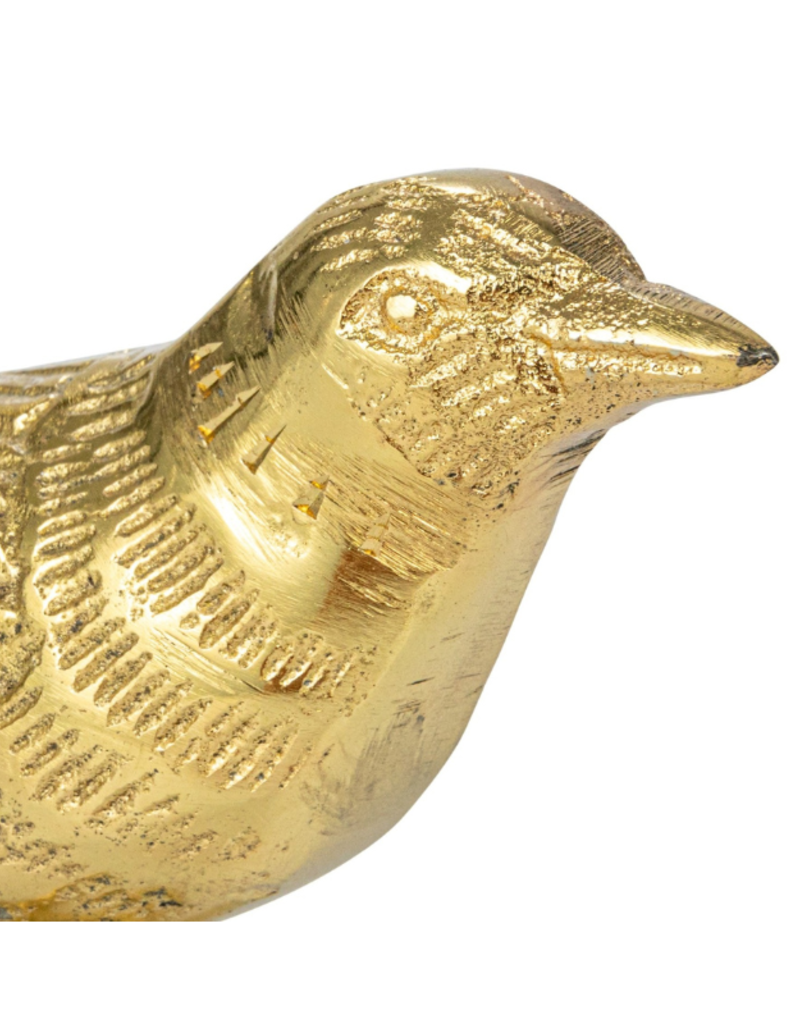 Creative Co-Op Gold Finish Metal Bird