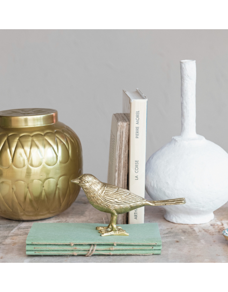 Creative Co-Op Gold Finish Metal Bird