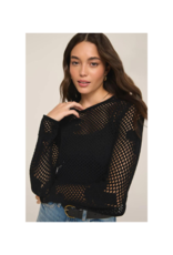 Z Supply LAST ONE - XS - Blossom Floral Sweater in Black by Z Supply