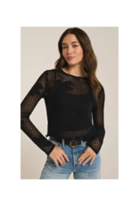 Z Supply LAST ONE - XS - Blossom Floral Sweater in Black by Z Supply