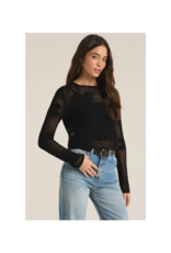 Z Supply LAST ONE - XS - Blossom Floral Sweater in Black by Z Supply