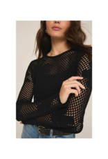 Z Supply Blossom Floral Sweater in Black by Z Supply