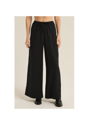 Z Supply Renegade Wide Leg Cargo Pant in Black by Z Supply