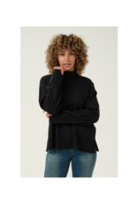 Cream Anva Rollneck Pullover in Pitch Black by Cream