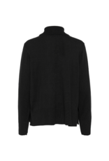 Cream Anva Rollneck Pullover in Pitch Black by Cream