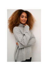 Cream Anva Rollneck Pullover in Grey Melange by Cream