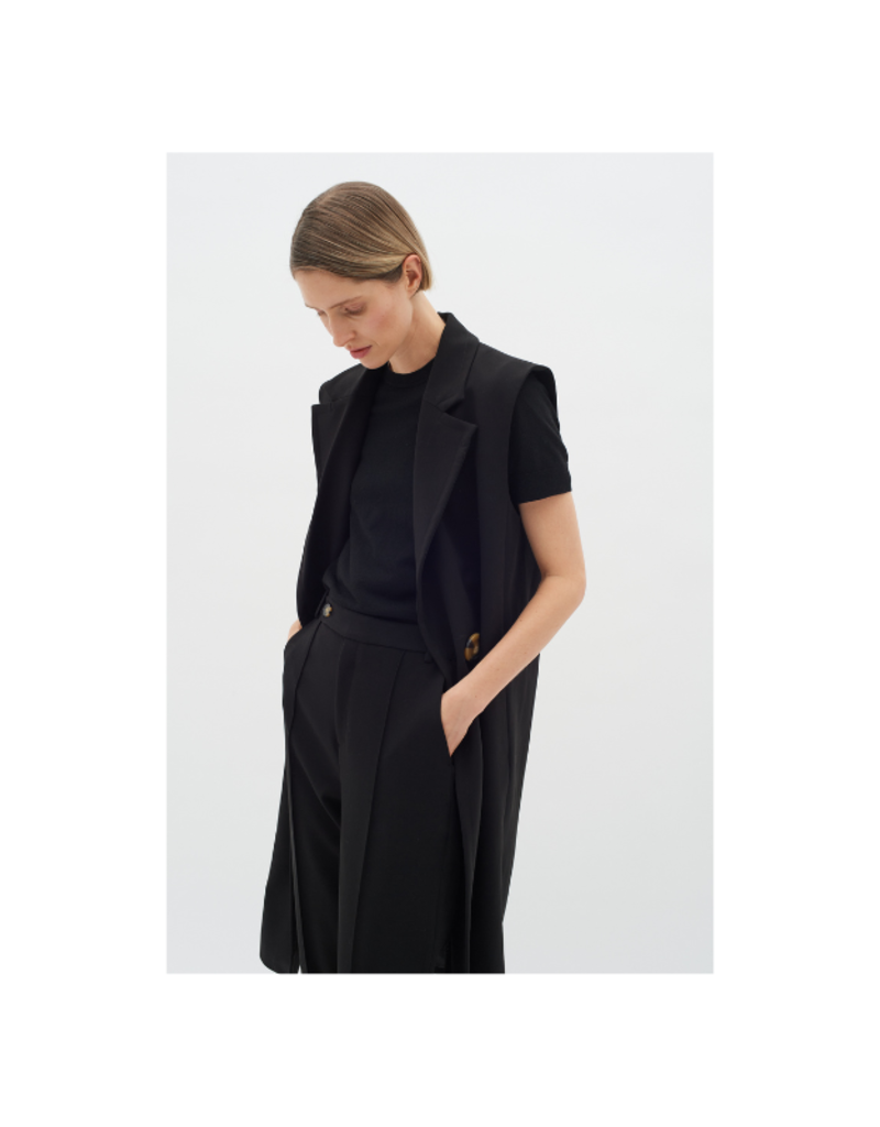 InWear Kail Waistcoat in Black by InWear