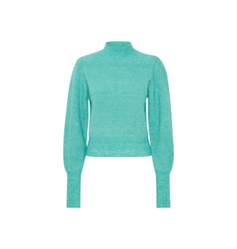 ICHI Athea Longsleeve in Green Blue Slate by ICHI
