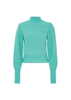 ICHI Athea Longsleeve in Green Blue Slate by ICHI