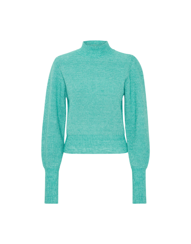 ICHI Athea Longsleeve in Green Blue Slate by ICHI