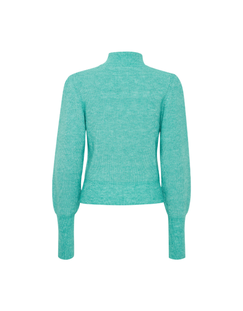 ICHI Athea Longsleeve in Green Blue Slate by ICHI