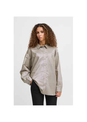 ICHI LAST ONE - SIZE 36 (S) - Houlo Shirt in Champagne Silver by ICHI