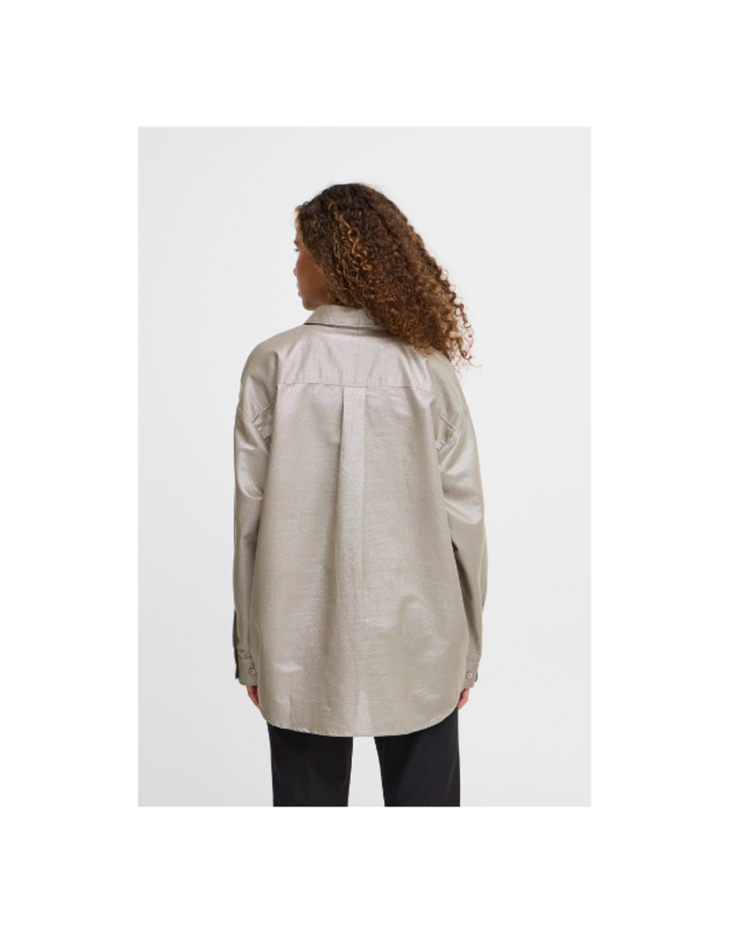 ICHI LAST ONE - SIZE 36 (S) - Houlo Shirt in Champagne Silver by ICHI