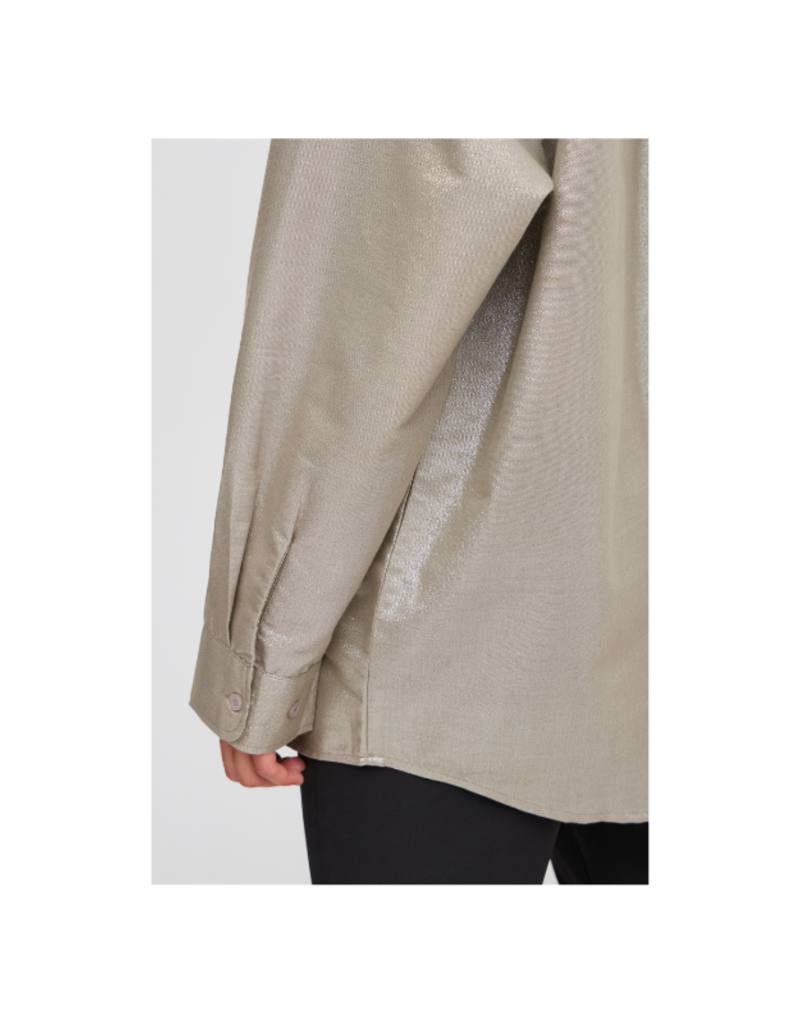 ICHI LAST ONE - SIZE 36 (S) - Houlo Shirt in Champagne Silver by ICHI