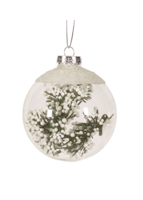 Clear Snow Ball Ornament