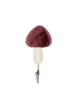 Indaba Trading Mushroom Ornament Clip in Plum