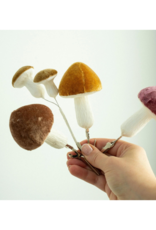 Indaba Trading Mushroom Ornament Clip in Plum