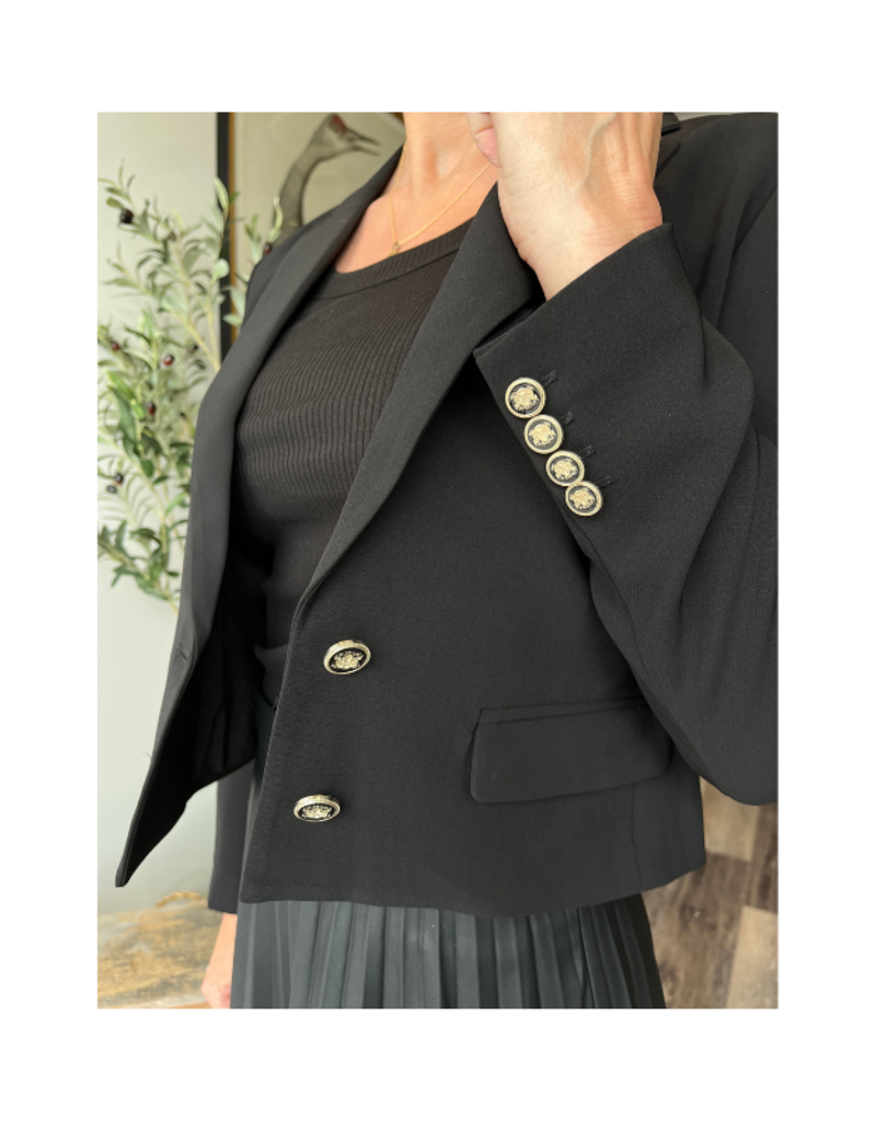 Esqualo Short City Blazer in Black by Esqualo