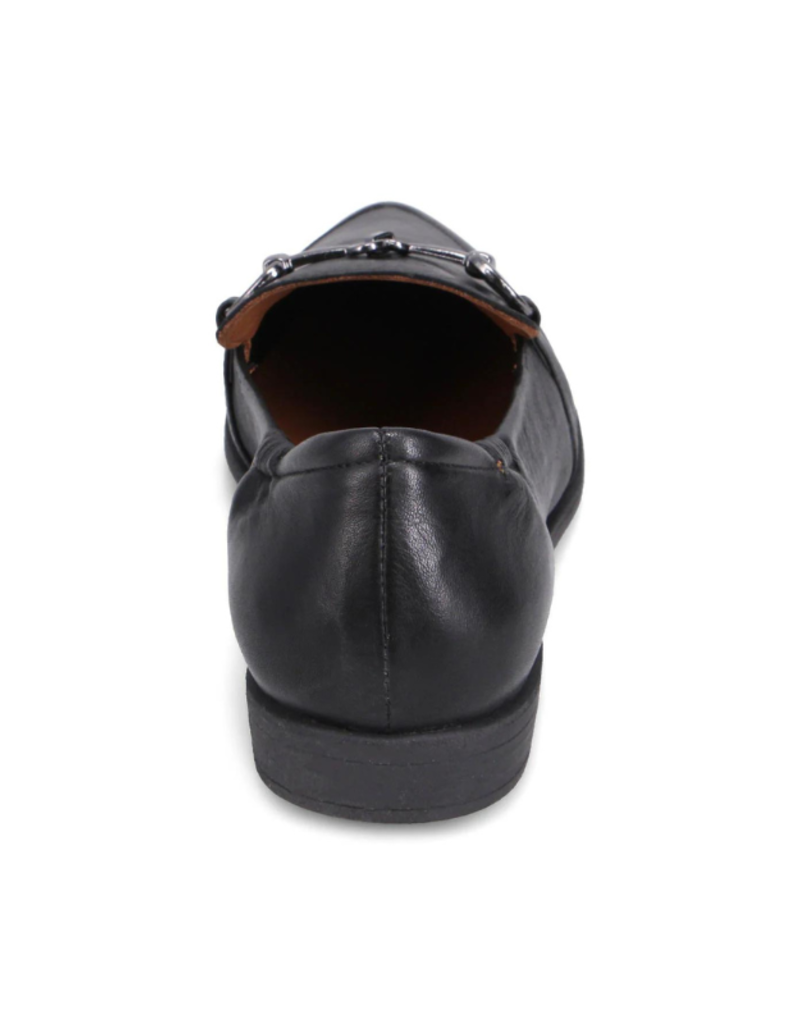 Bueno Bowie Black Leather Flat by Bueno