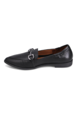 Bueno Bowie Black Leather Flat by Bueno