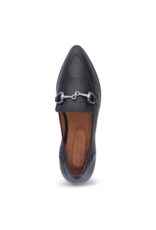 Bueno Bowie Black Leather Flat by Bueno