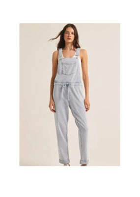 Z Supply The Knit Denim Overall in Washed Indigo by Z Supply