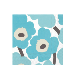 UNIKKO Turquoise Marimekko Cocktail Napkins