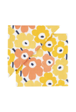 MINI UNIKOT Yellow Marimekko Cocktail Napkins