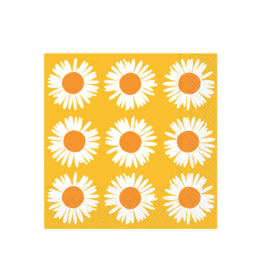 AURINGONKUKKA Orange Yellow Marimekko Cocktail Napkins