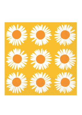 AURINGONKUKKA Orange Yellow Marimekko Cocktail Napkins