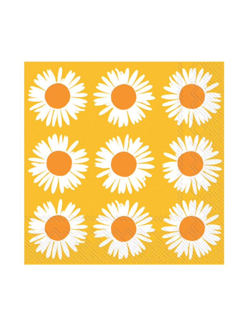 AURINGONKUKKA Orange Yellow Marimekko Cocktail Napkins