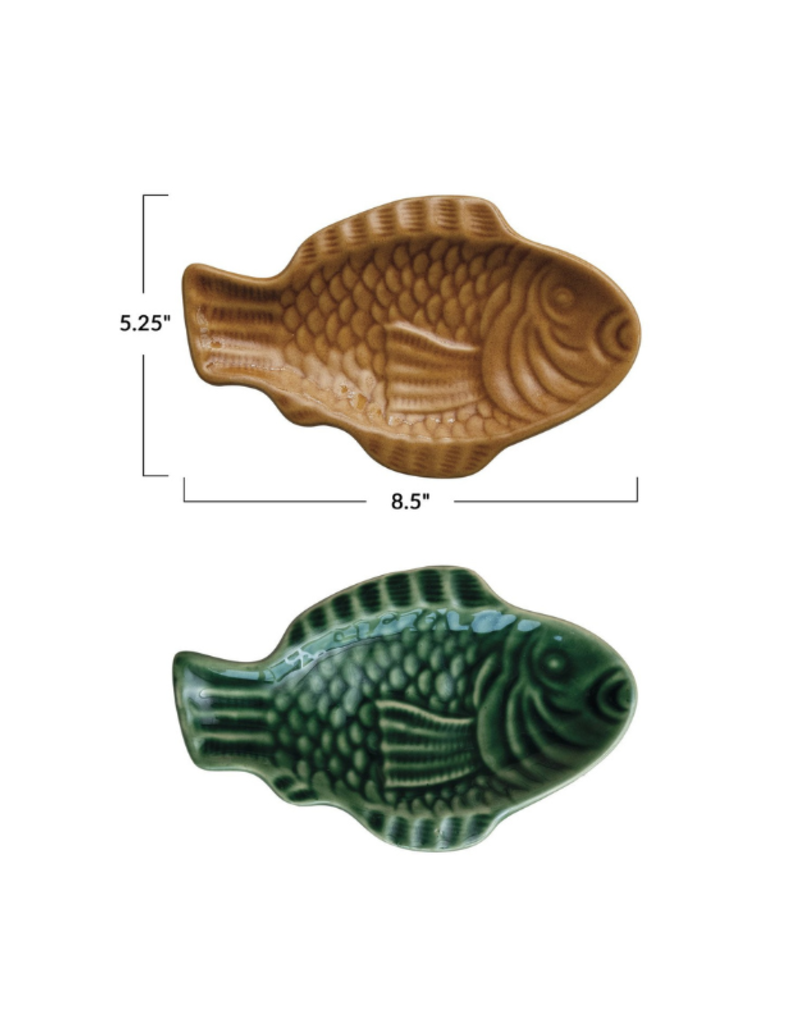 Creative Co-Op Fish Shaped Dish