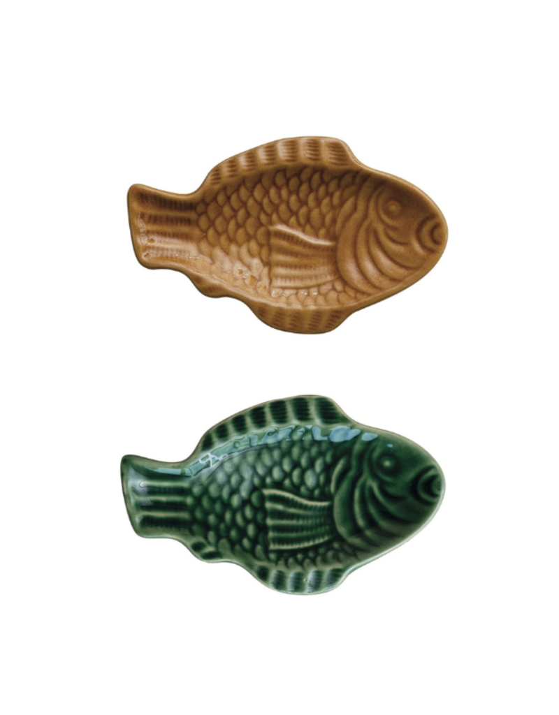 Creative Co-Op Fish Shaped Dish
