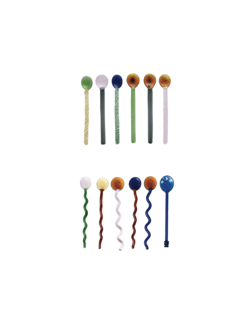 Creative Co-Op Handmade Glass Spoon Set