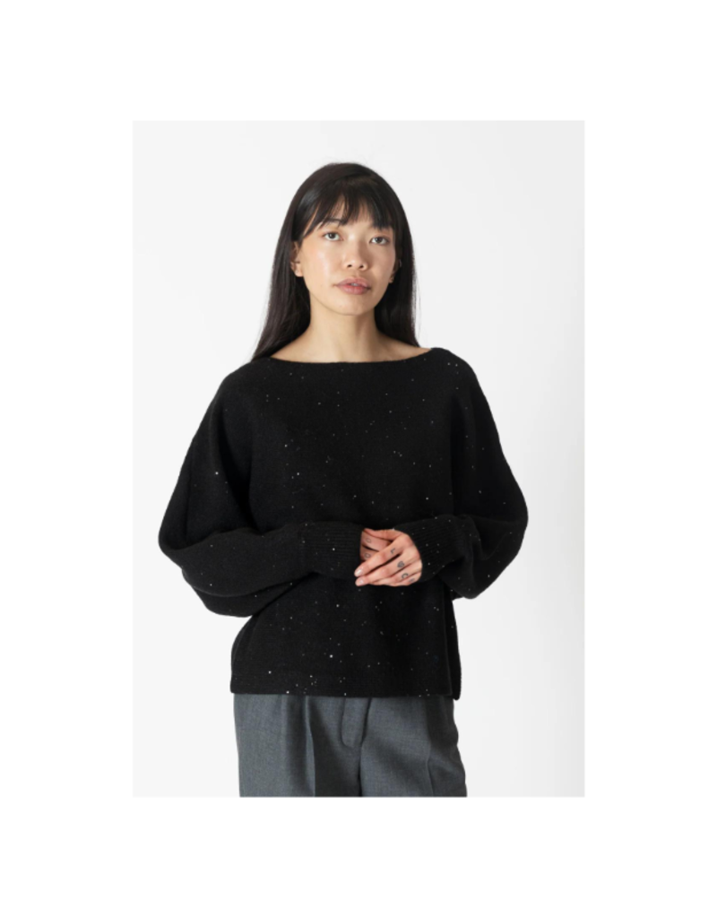 Black sweater with sparkles best sale
