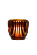Ribbed Brown Votive