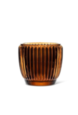 Ribbed Brown Votive