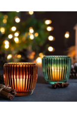 Ribbed Brown Votive