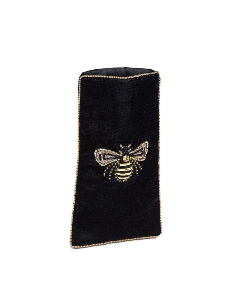 Bee Velvet Eyeglass Case