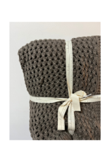 Indaba Trading Chunky Knit Throw in Light Brown