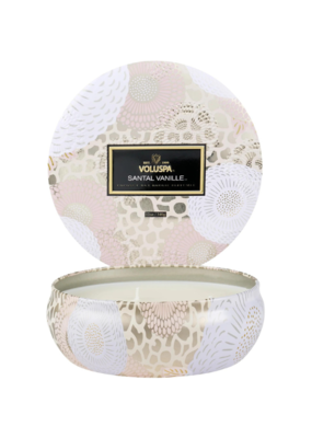 Voluspa 3-Wick Tin Candle in Santal Vanille by Voluspa