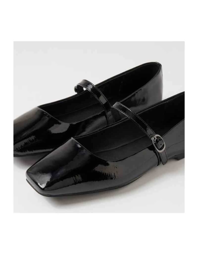 Mollini LAST ONE - SIZE 36 - Tokena Ballet Flat in Black Patent Leather by Mollini
