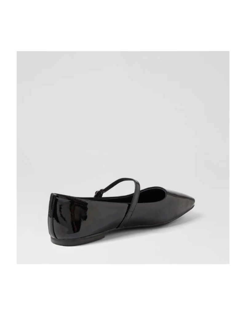 Mollini LAST ONE - SIZE 36 - Tokena Ballet Flat in Black Patent Leather by Mollini