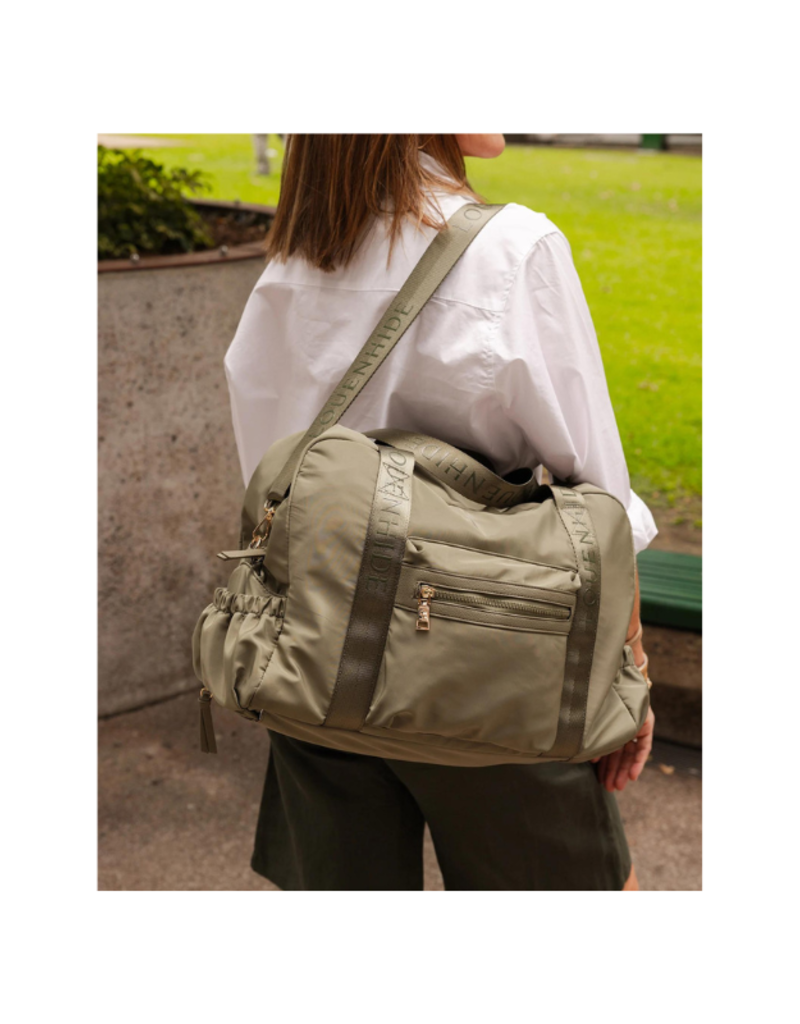 Louenhide Jenn Nylon Travel Bag in Khaki by Louenhide