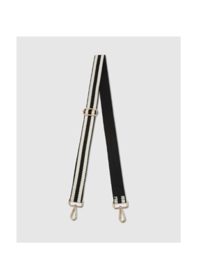 Louenhide Striped Guitar Strap in Black by Louenhide