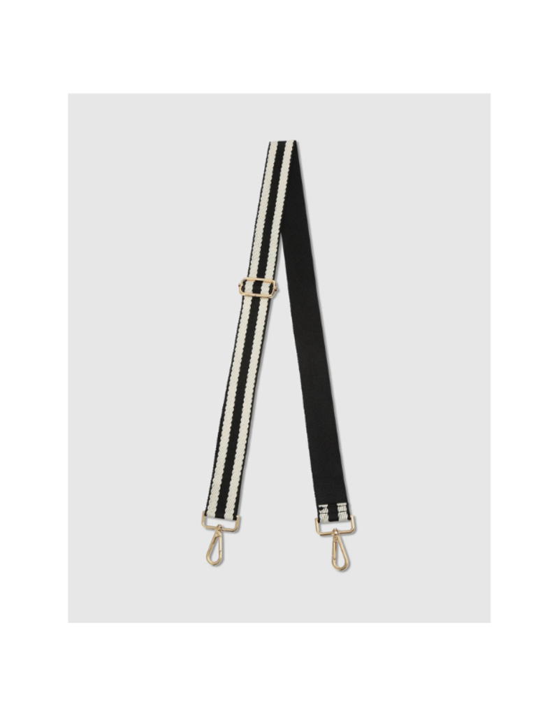 Louenhide Striped Guitar Strap in Black by Louenhide